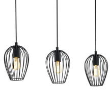 Newtown Linear Steel 3 Light Pendant